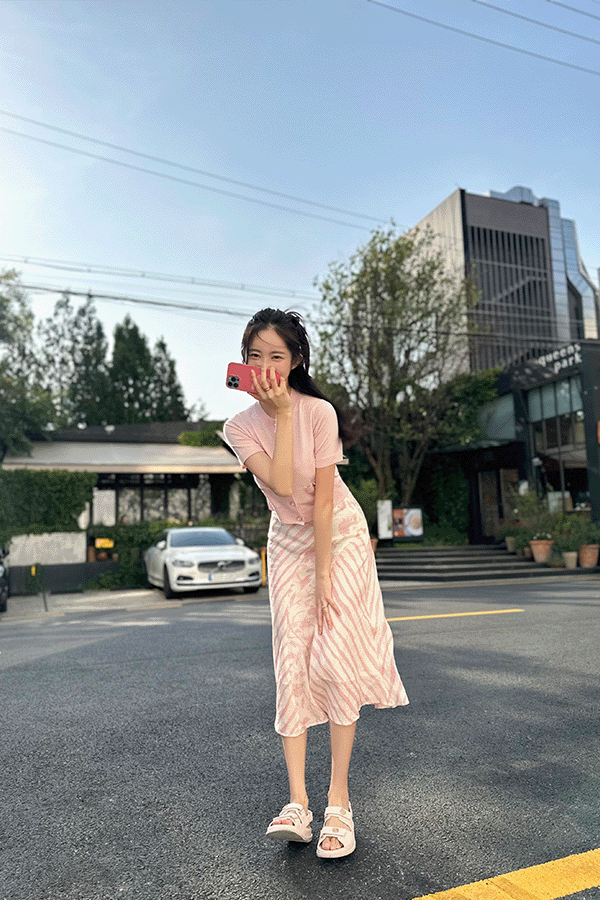 마벨 Pink Linen Sk (수입)