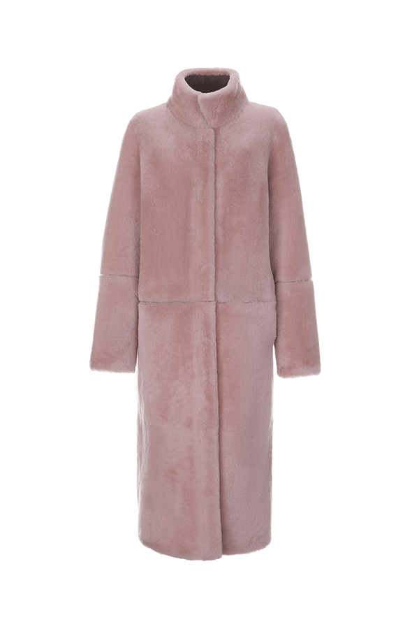 [헤이에스fur_2022] Love You Pink Long Shearling Coat (2 Ver.)